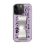 スリムプロテクションケース - STAND & RING RIBBON Silver［ 内藤ルネ - RUNE Girl Retro & Modern - Purple ］