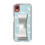 スリムプロテクションケース - STAND & RING RIBBON Silver［ シナモロール - リボン - ガーリーフラワー ］