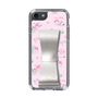 スリムプロテクションケース - STAND & RING RIBBON Silver［ マイメロディ - リボン - カフェ ］