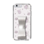 スリムプロテクションケース - STAND & RING RIBBON Silver［ クロミ - リボン - ライン ］