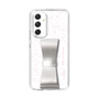 スリムプロテクションケース - STAND & RING RIBBON Silver［ マイメロディ - リボン - フェイス ］