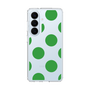 スリムプロテクションケース［ シンプルドット - Green ］