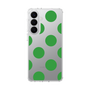 スリムプロテクションケース［ シンプルドット - Green ］