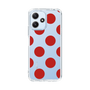スリムプロテクションケース［ シンプルドット - Red ］