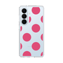 スリムプロテクションケース［ シンプルドット - Pink ］