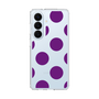スリムプロテクションケース［ シンプルドット - Purple ］