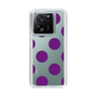 スリムプロテクションケース［ シンプルドット - Purple ］