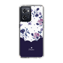 スリムプロテクションケース［ ツインドットフラワー - Navy ］