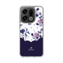 スリムプロテクションケース［ ツインドットフラワー - Navy ］
