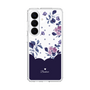 スリムプロテクションケース［ ツインドットフラワー - Navy ］