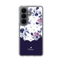 スリムプロテクションケース［ ツインドットフラワー - Navy ］