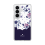 スリムプロテクションケース［ ツインドットフラワー - Navy ］