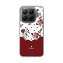 スリムプロテクションケース［ ツインドットフラワー - Red ］