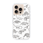 スリムプロテクションケース［ Dinosaurs No.2 - White ］