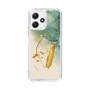 スリムプロテクションケース［ Marble Nuance Painting Green ］