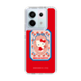 スリムプロテクションケース［ ハローキティ - KT - 昭和レトロ - 四角 - 赤 ］