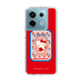 スリムプロテクションケース［ ハローキティ - KT - 昭和レトロ - 四角 - 赤 ］