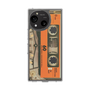 スリムプロテクションケース［ RETORO CASSETTE TAPE - Skeleton Orange ］