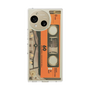 スリムプロテクションケース［ RETORO CASSETTE TAPE - Skeleton Orange ］