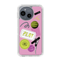 スリムプロテクションケース［ Playful sticker - Dusty Pink ］