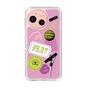 スリムプロテクションケース［ Playful sticker - Dusty Pink ］