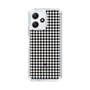 スリムプロテクションケース［ Houndstooth Pattern Black with LANVIN en Bleu logo- ランバン 千鳥格子柄 ブラック ］