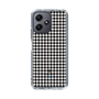 スリムプロテクションケース［ Houndstooth Pattern Black with LANVIN en Bleu logo- ランバン 千鳥格子柄 ブラック ］