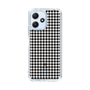 スリムプロテクションケース［ Houndstooth Pattern Black with LANVIN en Bleu logo- ランバン 千鳥格子柄 ブラック ］