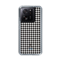 スリムプロテクションケース［ Houndstooth Pattern Black with LANVIN en Bleu logo- ランバン 千鳥格子柄 ブラック ］