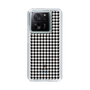 スリムプロテクションケース［ Houndstooth Pattern Black with LANVIN en Bleu logo- ランバン 千鳥格子柄 ブラック ］