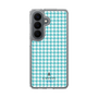 スリムプロテクションケース［ Houndstooth Pattern Blue with LANVIN en Bleu logo- ランバン 千鳥格子柄 ブルー ］