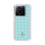 スリムプロテクションケース［ Houndstooth Pattern Blue with LANVIN en Bleu logo- ランバン 千鳥格子柄 ブルー ］