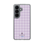 スリムプロテクションケース［ Houndstooth Pattern Purple -with LANVIN en Bleu logo ランバン 千鳥格子柄 パープル ］