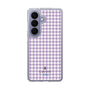 スリムプロテクションケース［ Houndstooth Pattern Purple -with LANVIN en Bleu logo ランバン 千鳥格子柄 パープル ］
