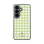スリムプロテクションケース［ Houndstooth Pattern Green with LANVIN en Bleu logo- ランバン 千鳥格子柄 グリーン ］
