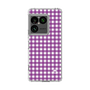 スリムプロテクションケース［ Checkered Purple - ギンガムチェック パープル ］