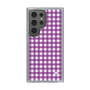 スリムプロテクションケース［ Checkered Purple - ギンガムチェック パープル ］