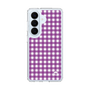スリムプロテクションケース［ Checkered Purple - ギンガムチェック パープル ］