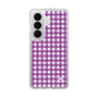 スリムプロテクションケース［ Checkered Purple - ギンガムチェック パープル ］