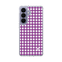スリムプロテクションケース［ Checkered Purple - ギンガムチェック パープル ］