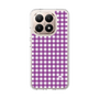 スリムプロテクションケース［ Checkered Purple - ギンガムチェック パープル ］