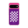 スリムプロテクションケース［ Racing checkered flag Purple - レーシングチェッカーフラッグ パープル ］