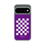 スリムプロテクションケース［ Racing checkered flag Purple - レーシングチェッカーフラッグ パープル ］