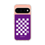 スリムプロテクションケース［ Racing checkered flag Purple - レーシングチェッカーフラッグ パープル ］