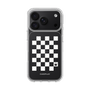スリムプロテクションケース［ Racing checkered flag White - レーシングチェッカーフラッグ ホワイト ］