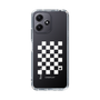 スリムプロテクションケース［ Racing checkered flag White - レーシングチェッカーフラッグ ホワイト ］