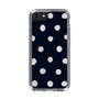 スリムプロテクションケース［ 水彩ドット・レトロカラー - Navy ］