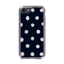 スリムプロテクションケース［ 水彩ドット・レトロカラー - Navy ］