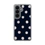 スリムプロテクションケース［ 水彩ドット・レトロカラー - Navy ］