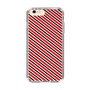 スリムプロテクションケース［ Small Stripe - Red × Black ］
